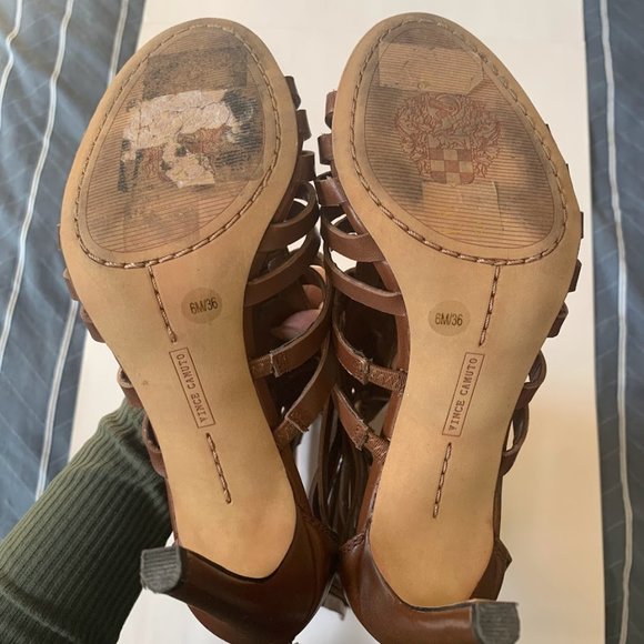 Vince Camuto Kace Tall Gladiator Heeled Sandals - Size 6 - Picture 10 of 10